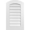 Ekena Millwork Arch Top Surface Mount PVC Gable Vent: Functional, w/ 3-1/2"W x 1"P Standard Frame, 18"W x 30"H GVPAR18X3001SF - alternate 1